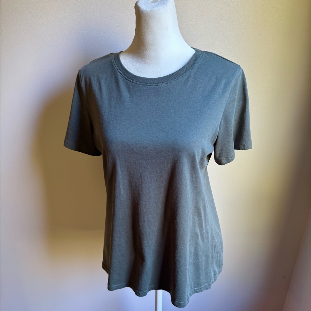 Pact Softspun Organic Cotton Crewneck Tee Shirt Women’s Green Size Small - Picture 3 of 5